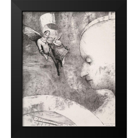 The Celestial Art Black Modern Wood Framed Art Print by Redon, Odilon