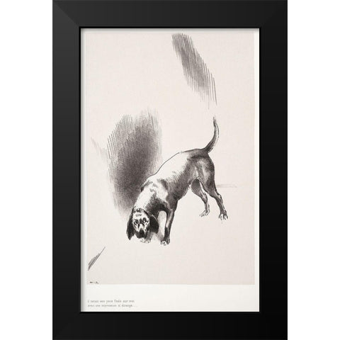 He Fixed His Eyes on Me with an Expression That Was So StrangeÂ  Black Modern Wood Framed Art Print by Redon, Odilon