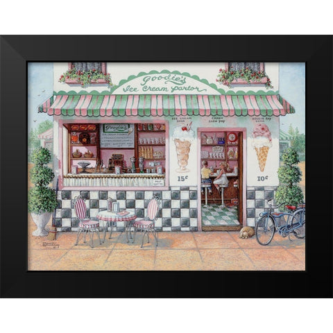 Goodies Black Modern Wood Framed Art Print by Kruskamp, Janet