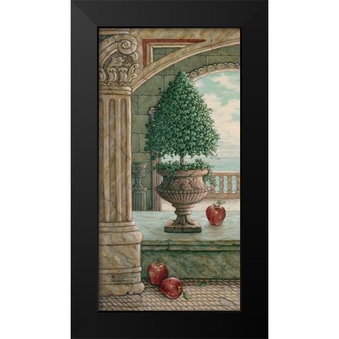 Apple and Topiary Black Modern Wood Framed Art Print by Kruskamp, Janet
