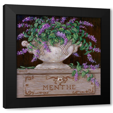 Paquet de Menthe Black Modern Wood Framed Art Print with Double Matting by Kruskamp, Janet
