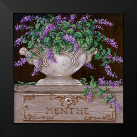 Paquet de Menthe Black Modern Wood Framed Art Print by Kruskamp, Janet