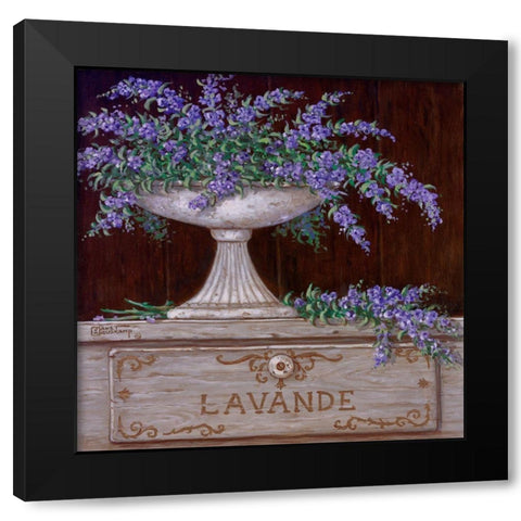 Paquet de Lavande Black Modern Wood Framed Art Print with Double Matting by Kruskamp, Janet