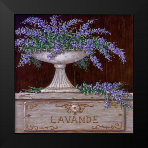 Paquet de Lavande Black Modern Wood Framed Art Print by Kruskamp, Janet