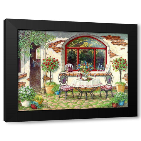 The Wine Cellar Black Modern Wood Framed Art Print by Kruskamp, Janet
