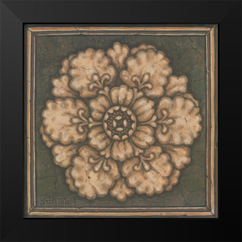 Rosette I Black Modern Wood Framed Art Print by Kruskamp, Janet