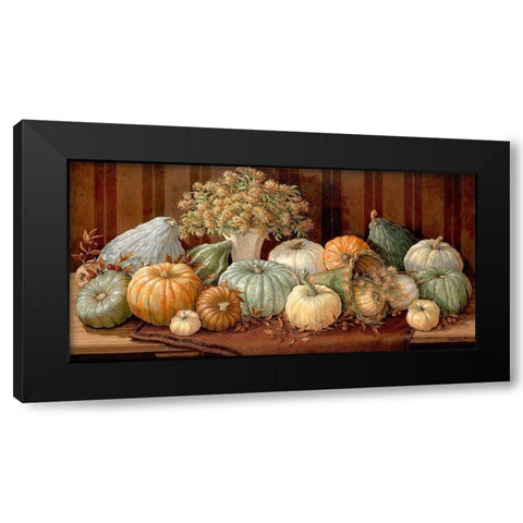 Tuscany Harvest Black Modern Wood Framed Art Print with Double Matting by Kruskamp, Janet