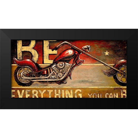 Be Everything Black Modern Wood Framed Art Print by Kruskamp, Janet