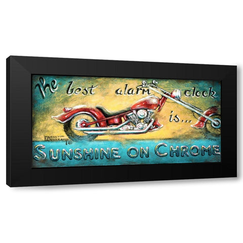 Sunshine on Chrome Black Modern Wood Framed Art Print by Kruskamp, Janet