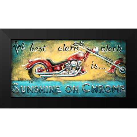 Sunshine on Chrome Black Modern Wood Framed Art Print by Kruskamp, Janet