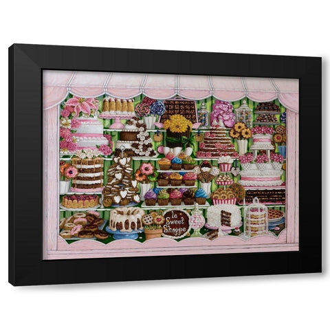 Sweet Shoppe Black Modern Wood Framed Art Print with Double Matting by Kruskamp, Janet