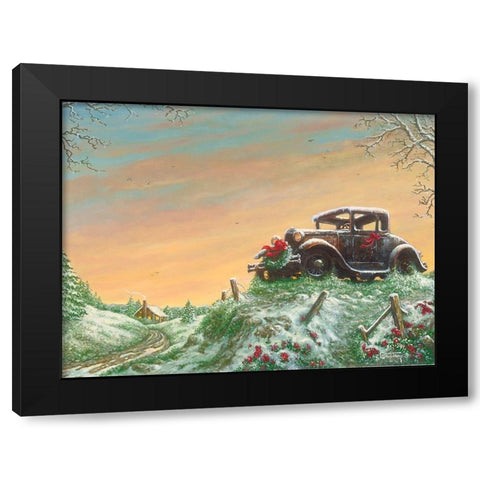 Another Christmas Black Modern Wood Framed Art Print with Double Matting by Kruskamp, Janet