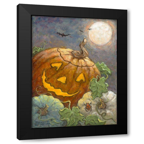 Halloween II Black Modern Wood Framed Art Print with Double Matting by Kruskamp, Janet