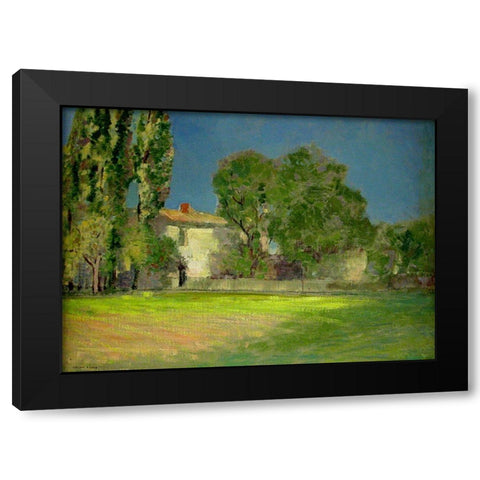 Peyrlebade Black Modern Wood Framed Art Print with Double Matting by Redon, Odilon