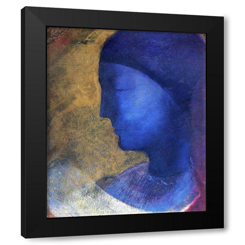 The Golden Cell Black Modern Wood Framed Art Print with Double Matting by Redon, Odilon