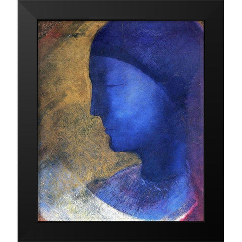 The Golden Cell Black Modern Wood Framed Art Print by Redon, Odilon