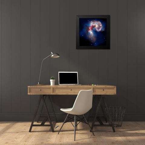 A Galactic Spectacle Black Modern Wood Framed Art Print by NASA