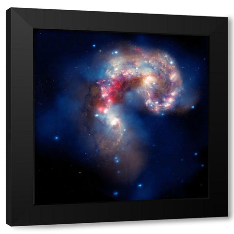 A Galactic Spectacle Black Modern Wood Framed Art Print by NASA