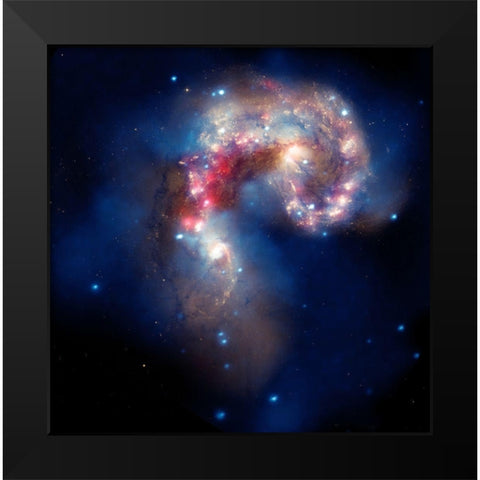 A Galactic Spectacle Black Modern Wood Framed Art Print by NASA