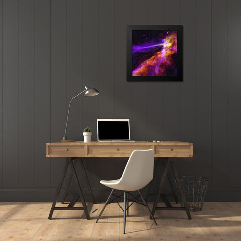 Cygnus Loop Supernova Blast Wave Black Modern Wood Framed Art Print by NASA