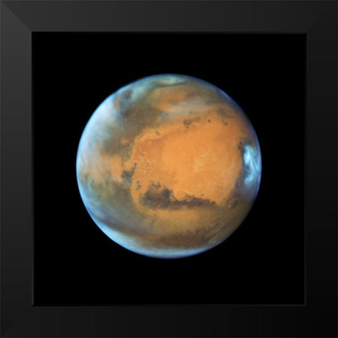 Hubble, Mars in May 2016 Black Modern Wood Framed Art Print by NASA