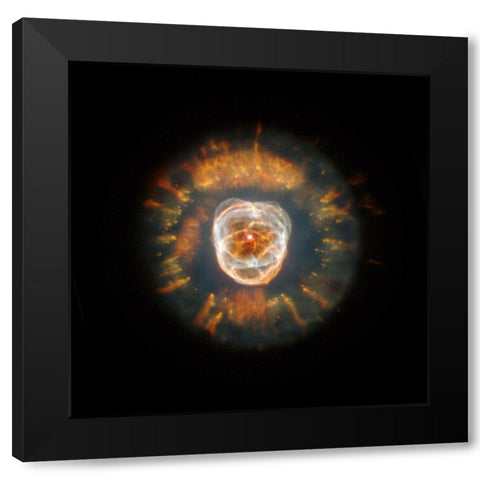 Hubble Reopens Eye on the Universe Black Modern Wood Framed Art Print with Double Matting by NASA