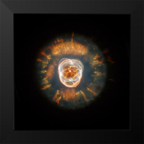 Hubble Reopens Eye on the Universe Black Modern Wood Framed Art Print by NASA