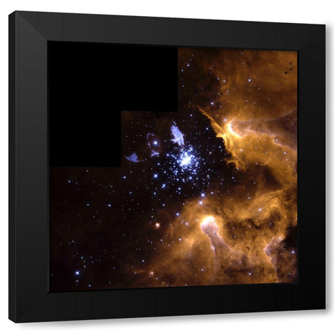 Life Cycle of Stars Black Modern Wood Framed Art Print by NASA