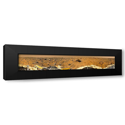 Mars Pathfinder Lander Black Modern Wood Framed Art Print by NASA