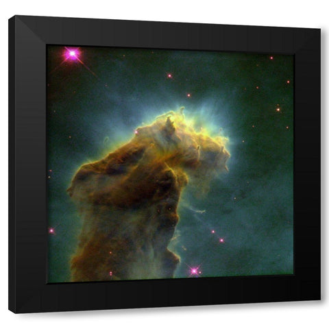 Stellar Black Modern Wood Framed Art Print with Double Matting by NASA