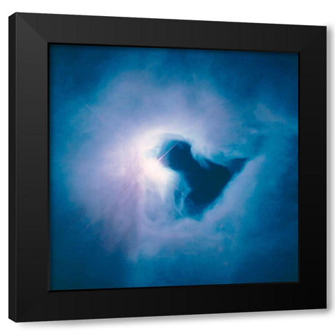 The Reflection Nebula in Orion Black Modern Wood Framed Art Print with Double Matting by NASA