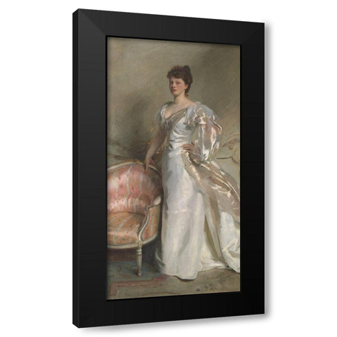 Mrs. George Swinton (Elizabeth Ebsworth) Black Modern Wood Framed Art Print by Sargent, John Singer