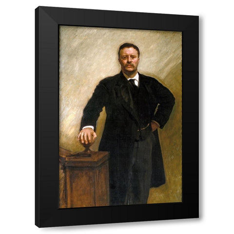 Theodore Roosevelt Black Modern Wood Framed Art Print by Sargent, John Singer
