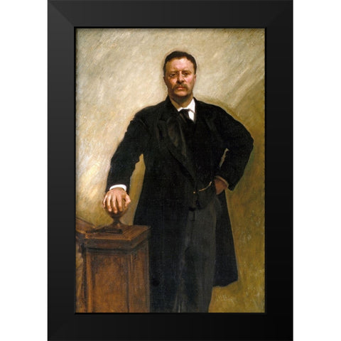 Theodore Roosevelt Black Modern Wood Framed Art Print by Sargent, John Singer
