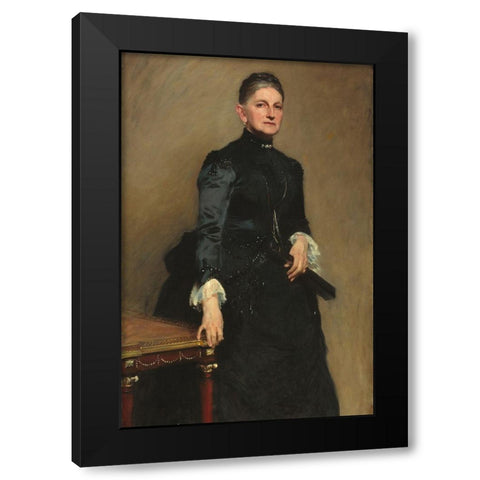 Eleanora ODonnell Iselin (Mrs. Adrian Iselin) Black Modern Wood Framed Art Print with Double Matting by Sargent, John Singer