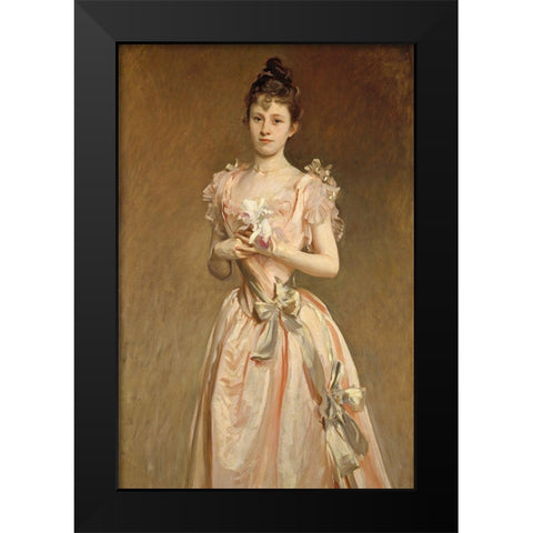 Miss Grace Woodhouse Black Modern Wood Framed Art Print by Sargent, John Singer