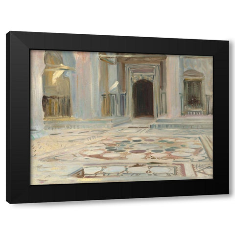 Pavement, Cairo Black Modern Wood Framed Art Print with Double Matting by Sargent, John Singer