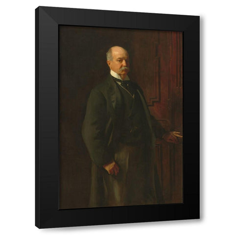 Peter A. B. Widener Black Modern Wood Framed Art Print with Double Matting by Sargent, John Singer