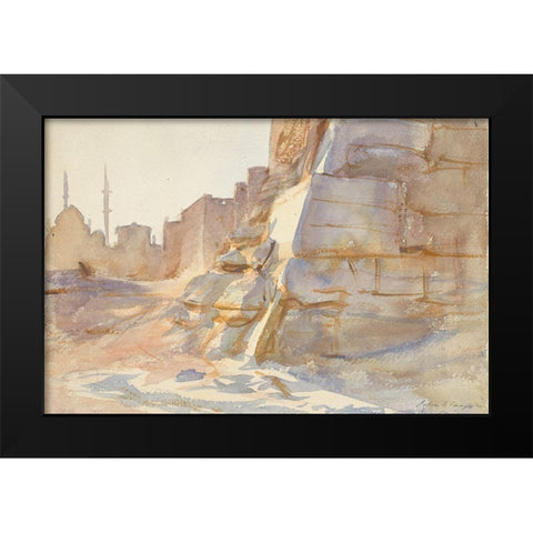 Cairo Black Modern Wood Framed Art Print by Sargent, John Singer