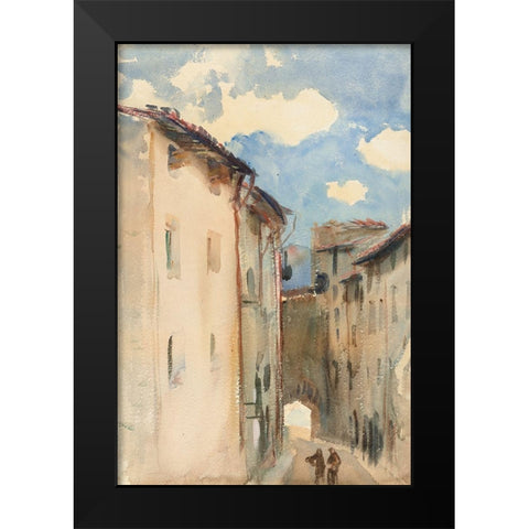 Camprodon, Spain Black Modern Wood Framed Art Print by Sargent, John Singer