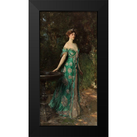Portrait of Millicent, Duchess of Sutherland, 1904 Black Modern Wood Framed Art Print by Sargent, John Singer