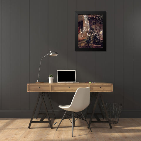 Granada Sunspots Black Modern Wood Framed Art Print by Sargent, John Singer