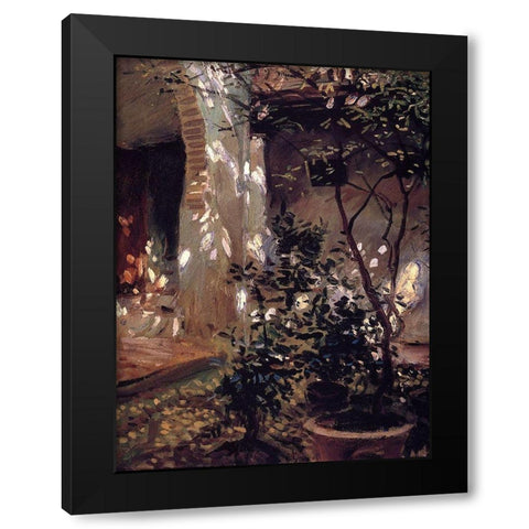Granada Sunspots Black Modern Wood Framed Art Print by Sargent, John Singer