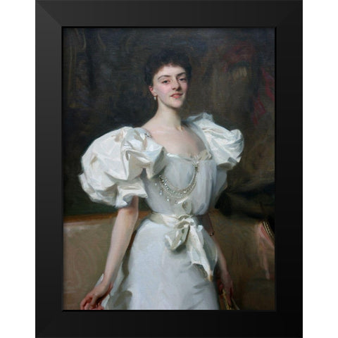 Portrait of Therese, Countess Clary Aldringen Black Modern Wood Framed Art Print by Sargent, John Singer