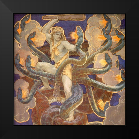 Hercules 1921 Black Modern Wood Framed Art Print by Sargent, John Singer