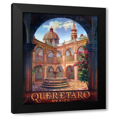 Queretaro, Mexico Black Modern Wood Framed Art Print with Double Matting by Arreola