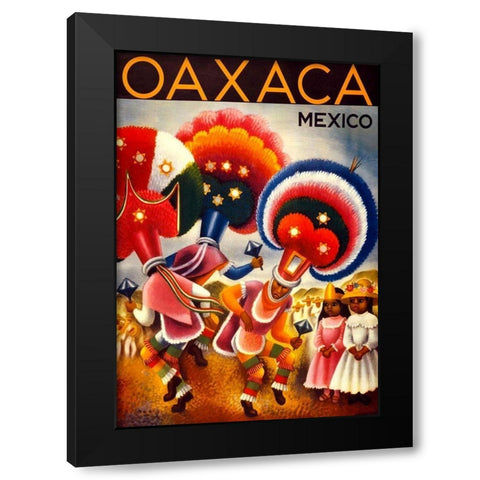 Oaxaca Mexico Black Modern Wood Framed Art Print with Double Matting by Covarrubias, Miguel