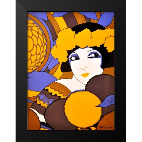 Mexican Magazine Cover 1920 Art Deco Black Modern Wood Framed Art Print by Garcia Cabral, Ernesto
