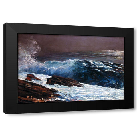 Sunlight on the Coast Black Modern Wood Framed Art Print with Double Matting by Homer, Winslow