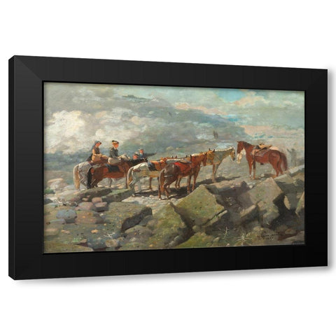 Mount WashingtonÂ  Black Modern Wood Framed Art Print with Double Matting by Homer, Winslow